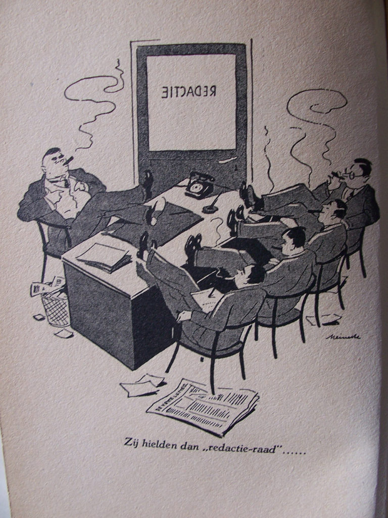 Afbeelding uit: De zeeslang van Flip Fluit, een journalistiek verhaal van journalisten, Jan Lamers, De Nederlandsche Keurboekerij, 1940